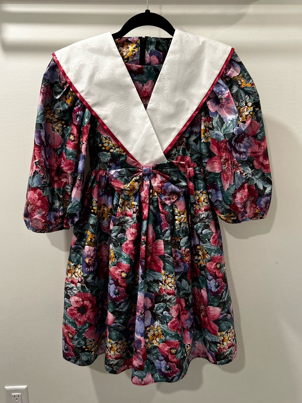 Vintage Manhattan 80s Floral Dress 🇨🇦 Size Girls 10